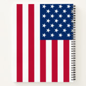 Personalisierte Flaggen-US Flagge der USA Notizblock (Rückseite)