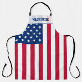 Personalisierte Flaggen-US Flagge der USA Schürze (Vorderseite)