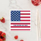 Personalisierte Flaggen-US Flagge der USA Serviette (Beispiel)