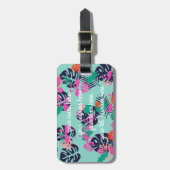 Personalisierte Flamingo-Gepäckmarke Gepäckanhänger (Vorderseite vertikal)