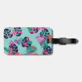 Personalisierte Flamingo-Gepäckmarke Gepäckanhänger (Rückseite horizontal)