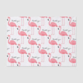 Personalisierte Flamingos-Tissue-Blätter Seidenpapier (Vorderseite)