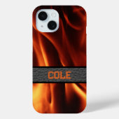 Personalisierte Flamme Case-Mate iPhone Hülle (Rückseite)