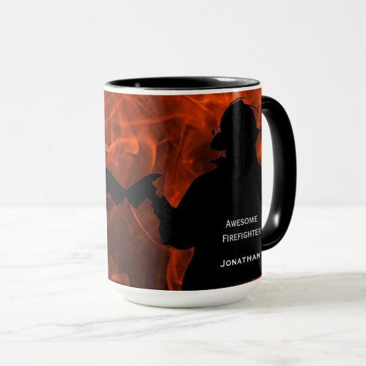 Personalisierte Flamme Tasse (VorderseiteRechts)