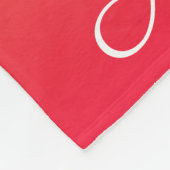 Personalisierte Flamme und gelbe Ober Fleecedecke (Ecke)