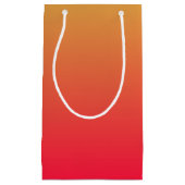 Personalisierte Flamme und gelbe Ober Kleine Geschenktüte (Vorderseite)