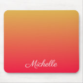 Personalisierte Flamme und gelbe Ober Mousepad (Vorne)