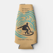 Personalisierte Flasche Cooler Bachelor Surf Woche Flaschenkühler (Vorderseite)