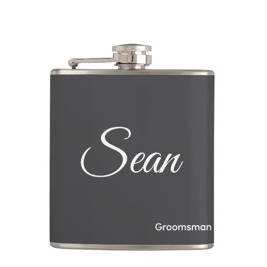 Personalisierte Flasche Flachmann (Vorderseite)