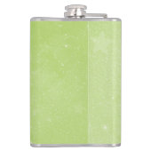 Personalisierte Flasche mit grünem Einhorn Flachmann (Rückseite)