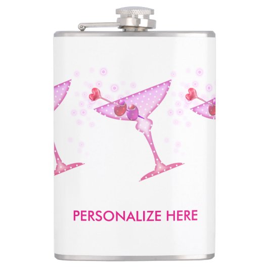 PERSONALISIERTE FLASCHE - PINK MARTINI FLACHMANN (Vorderseite)