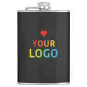 Personalisierte Flaschen mit Ihrem Firmenlogo Flachmann (Vorderseite)