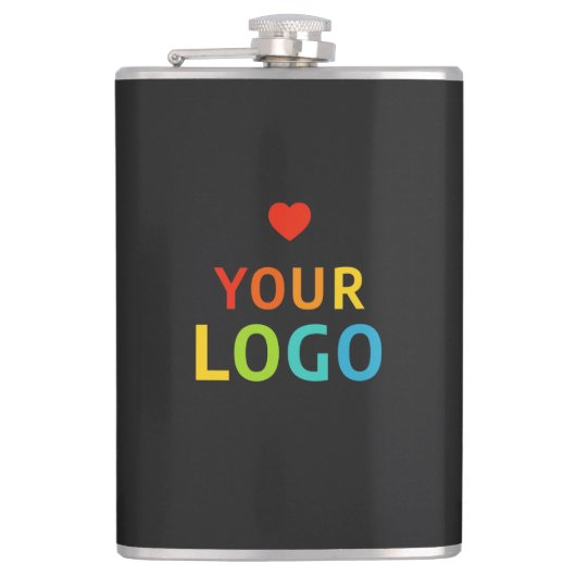 Personalisierte Flaschen mit Ihrem Firmenlogo Flachmann (Vorderseite)