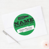 Personalisierte Flaschenetiketten - Fügen Sie Ihre Runder Aufkleber (Umschlag)