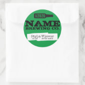 Personalisierte Flaschenetiketten - Fügen Sie Ihre Runder Aufkleber (Tasche)