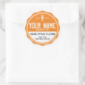 Personalisierte Flaschenetiketten - Fügen Sie Ihre Runder Aufkleber (Tasche)