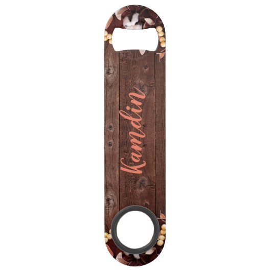 Personalisierte Flaschenöffner-Baumwollzweig auf d Speed Flaschenöffner (Vorderseite)