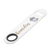 Personalisierte Flaschenöffner Sommerhochzeit (Vorderseite Schrägansicht)