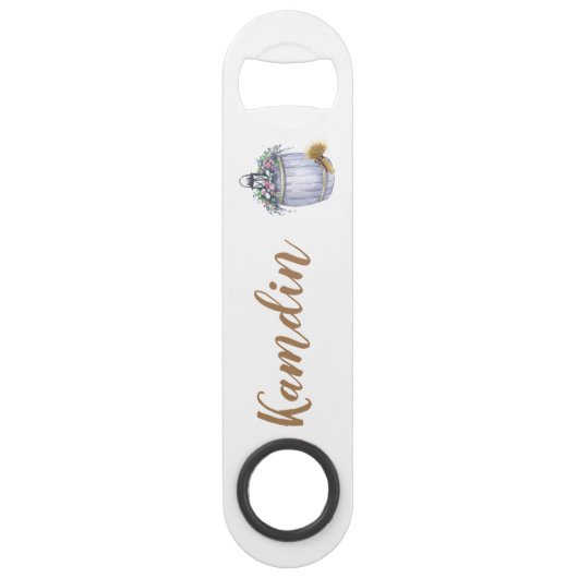 Personalisierte Flaschenöffner Sommerhochzeit (Vorderseite)