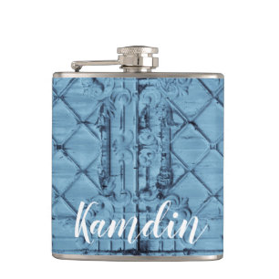 Personalisierte Flasendecke Rustikale Zinndecke Flachmann