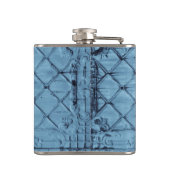 Personalisierte Flasendecke Rustikale Zinndecke Flachmann (Rückseite)