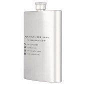 Personalisierte FlasVorlage für  Firmeninformation Flachmann (Links)