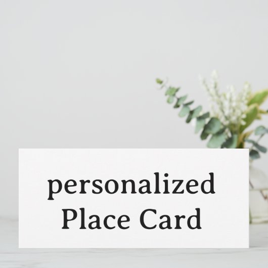 personalisierte Flat Card 4" x 9,25" (Stehend Vorderseite)