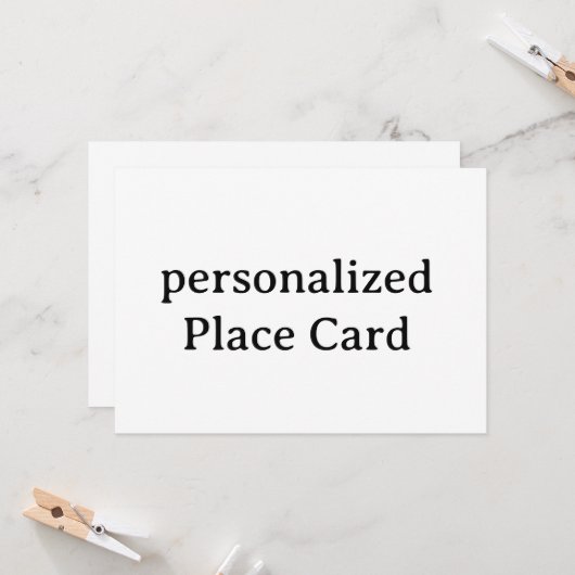 personalisierte Flat Card S5" x 7" (Vorderseite/Rückseite Beispiel)