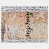 Personalisierte Fleece Baumstämme aus Baumstämmen (Vorderseite (Horizontal))