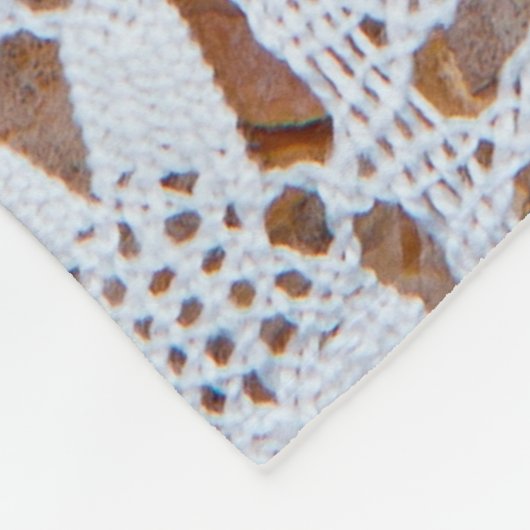 Personalisierte Fleece Baumstämme aus Baumstämmen (Ecke)