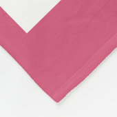 Personalisierte Fleece Blanket/Bär und Herz (Ecke)