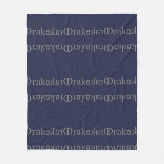 Personalisierte Fleece-Decke Drakes Fleecedecke (Vorderseite)