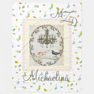 Personalisierte Fleece-Decke Le Chandelier Rosebud Fleecedecke