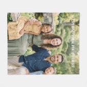 Personalisierte Fleece-Decke mit eigenem Foto Fleecedecke (Vorderseite (Horizontal))