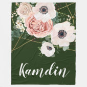 Personalisierte Fleece Throw Geometric Garden Hunt (Vorderseite)