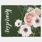 Personalisierte Fleece Throw Geometric Garden Hunt (Vorderseite (Horizontal))