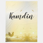 Personalisierte Fleece Throw Sonntagsvormittagszäh (Vorderseite)