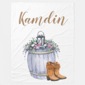 Personalisierte Fleece Throw Summer Country Weddin (Vorderseite)