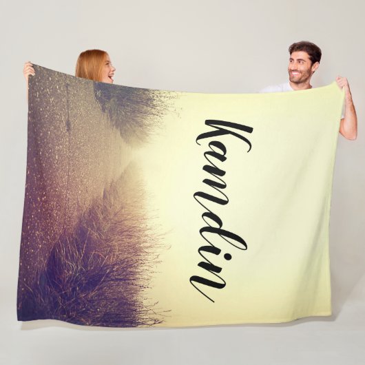 Personalisierte Fleece Throw Sunrise Passway Walkw (Beispiel)