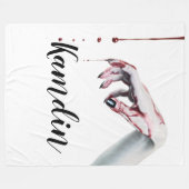 Personalisierte Fleece Throw Zombie Tropfen Vampir (Vorderseite (Horizontal))