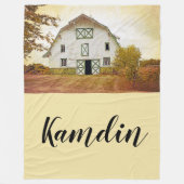 Personalisierte Fleece wirbeln Sonnenuntergang Sta (Vorderseite)