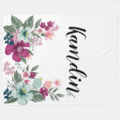 Personalisierte Fleece wirbeln Tropische Blume auf (Vorderseite (Horizontal))