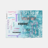 Personalisierte Fleecedecke (Vorderseite (Horizontal))