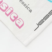 Personalisierte Fleecedecke (Ecke)