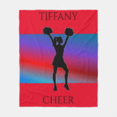 Personalisierte Fleecedecke jubeln. (Vorderseite)