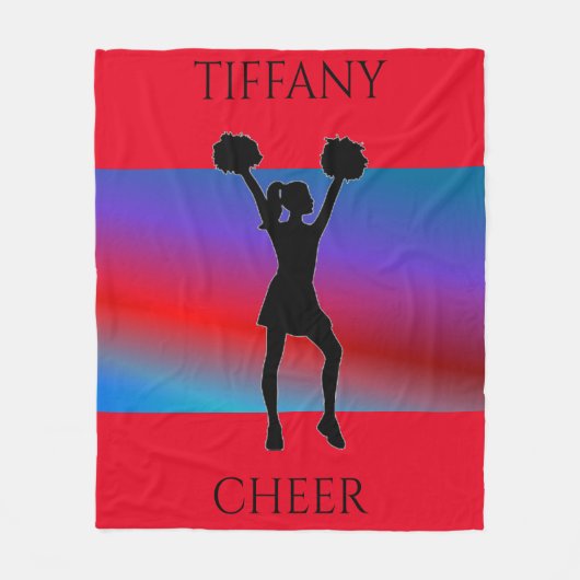 Personalisierte Fleecedecke jubeln. (Vorderseite)