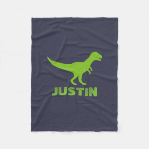 Personalisierte Fleecedecke T rex Dinosauriers fü