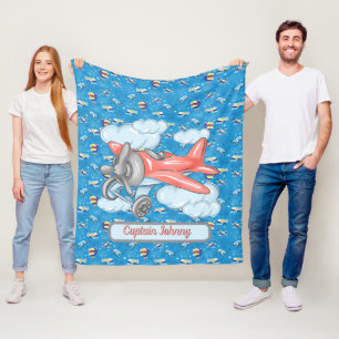 Personalisierte Flieg-weit-weg-Fleece-Decke Fleecedecke