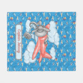 Personalisierte Flieg-weit-weg-Fleece-Decke Fleecedecke (Vorderseite (Horizontal))