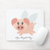 Personalisierte Fliegen-Schwein-Mäusematte Mousepad (Mit Mouse)